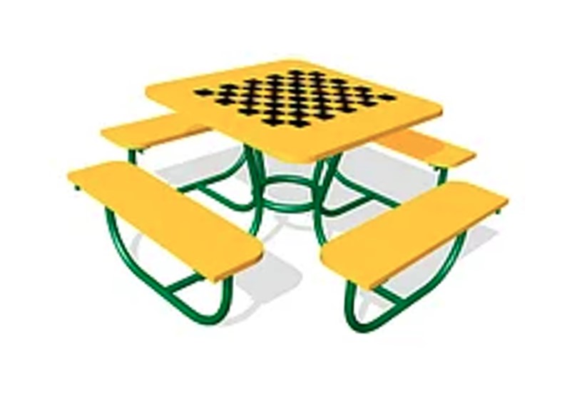 Стол со скамьями МСК ГАРАНТ 1509 Шахматы Детские площадки