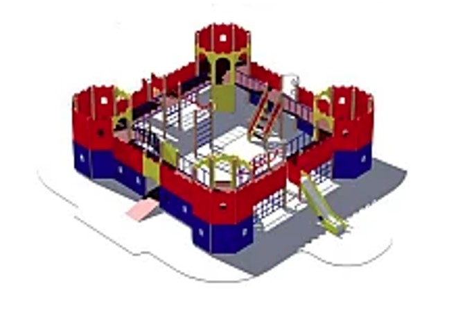 Площадка детская МСК ГАРАНТ 5304 Крепость Детские площадки