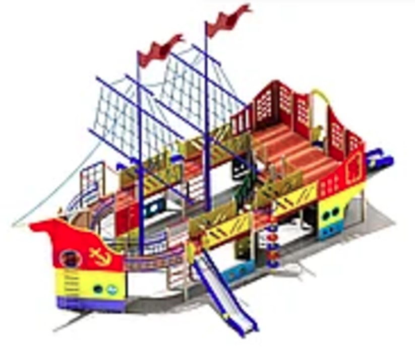Площадка детская МСК ГАРАНТ 5306 Корабль двухмачтовый Обучение и творчество